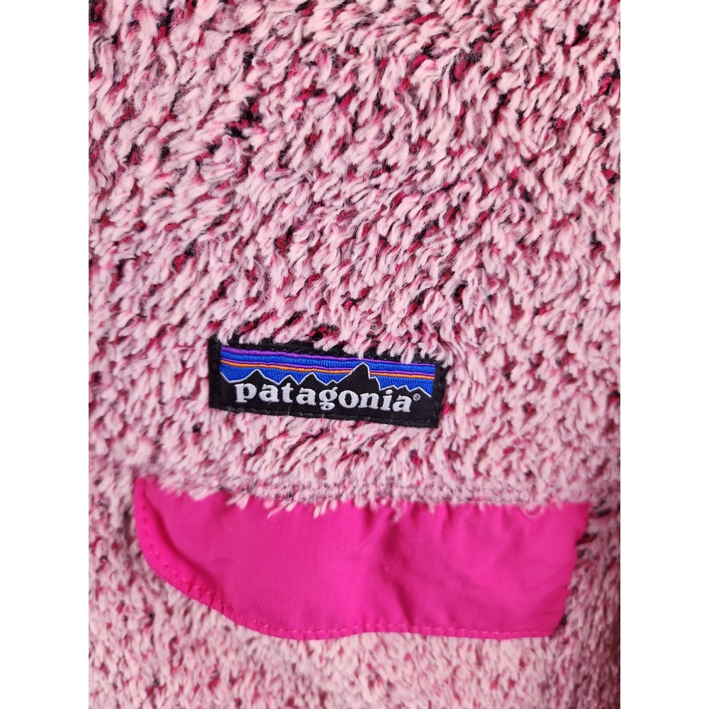 Patagonia Women's Small Los Gatos 1/4 Snap Fleece Pullover Pink Sherpa Jacket - Picture 4 of 9